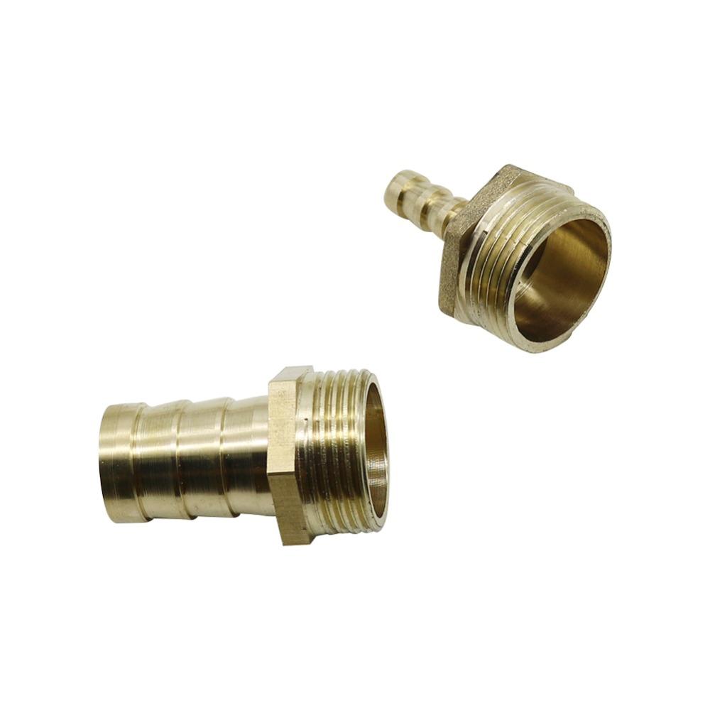 Hose Barb Connector copper  3/4" female Male Thread Pipe Fitting Barb Hose Pagoda Coupling Tail Connector 8/10/12/14/16mm hose