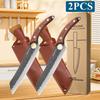 WXCOO High Carbon Stainless Steel Butcher Knife Multifunctional Boning Knife for Fruits Meat Cleaver Kitchen Knife Cooking Tool