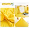 Cool Fabric Sofa Seat Cover Soft Texture Stretch Washable Removable Chair Soft Cushion Cover Sets Cold Solid Color Sofa Protector 1 /2 /3 /4 Seat