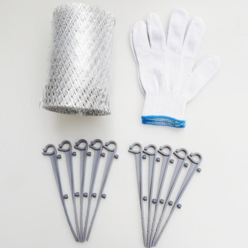 Strong Roof Gutter Leaf Catcher with Corrosion Resistant Designs Gutter Meshing Guard for Outdoor Drainage Facilities