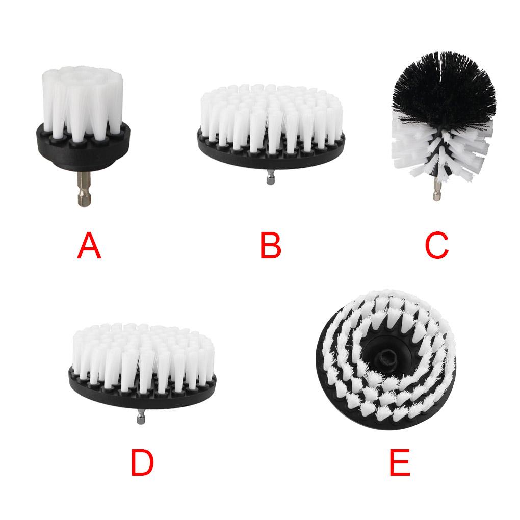 Cleaning Brush 2/3\.5/4/5 Inch Brush Attachment Set Power Scrubber Brush Tile Bathtub Surface Cordless Rotary Cleaning Tool Kit