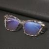 Square Vision Care Oversized Anti-blue Light Glasses Computer Goggles Multi-section Eyeglasses Cat Eye Eyewear