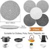 Trivet Mats Set for Hot Dishes, 5 Heat Resistant Pot Holders Kitchen Counter, Table, Home Essentials, Anti Stain Hot Pads Plate Mats for Hot Pots and