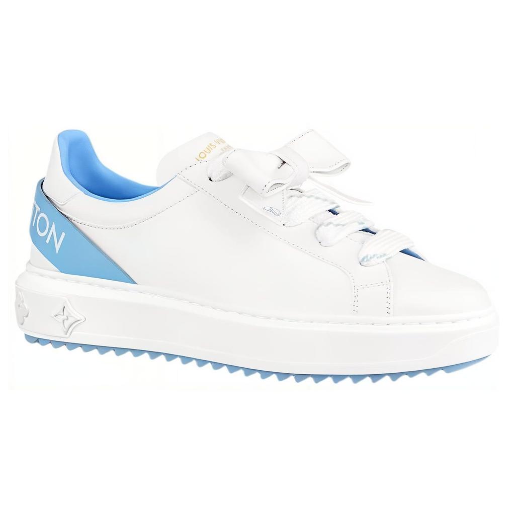 LOUIS VUITTON Time Out Sneakers 'White With Blue' Women's 1A9Q0M