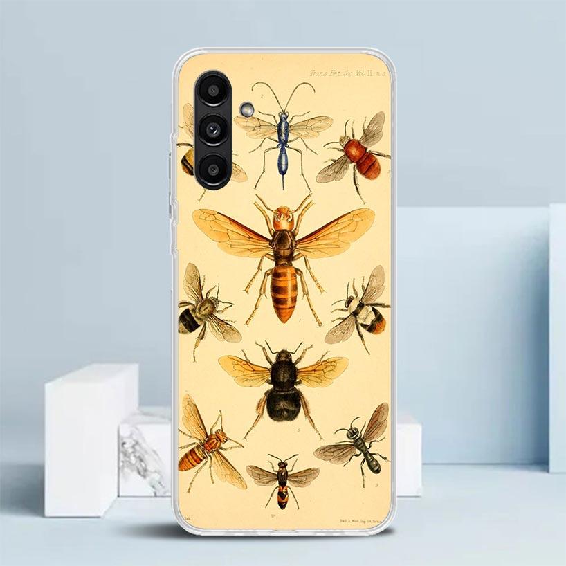 Bugs Bees Scientific Decomposition Cover for Samsung Galaxy A17 A37 A57 A16 A26 A36 A56 A15 A14 A55 Phone Case A13 A53 A25 A35 A
