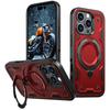 For iPhone 16 Pro Case Compatible with MagSafe Military Protection PC+TPU Kickstand Phone Cover