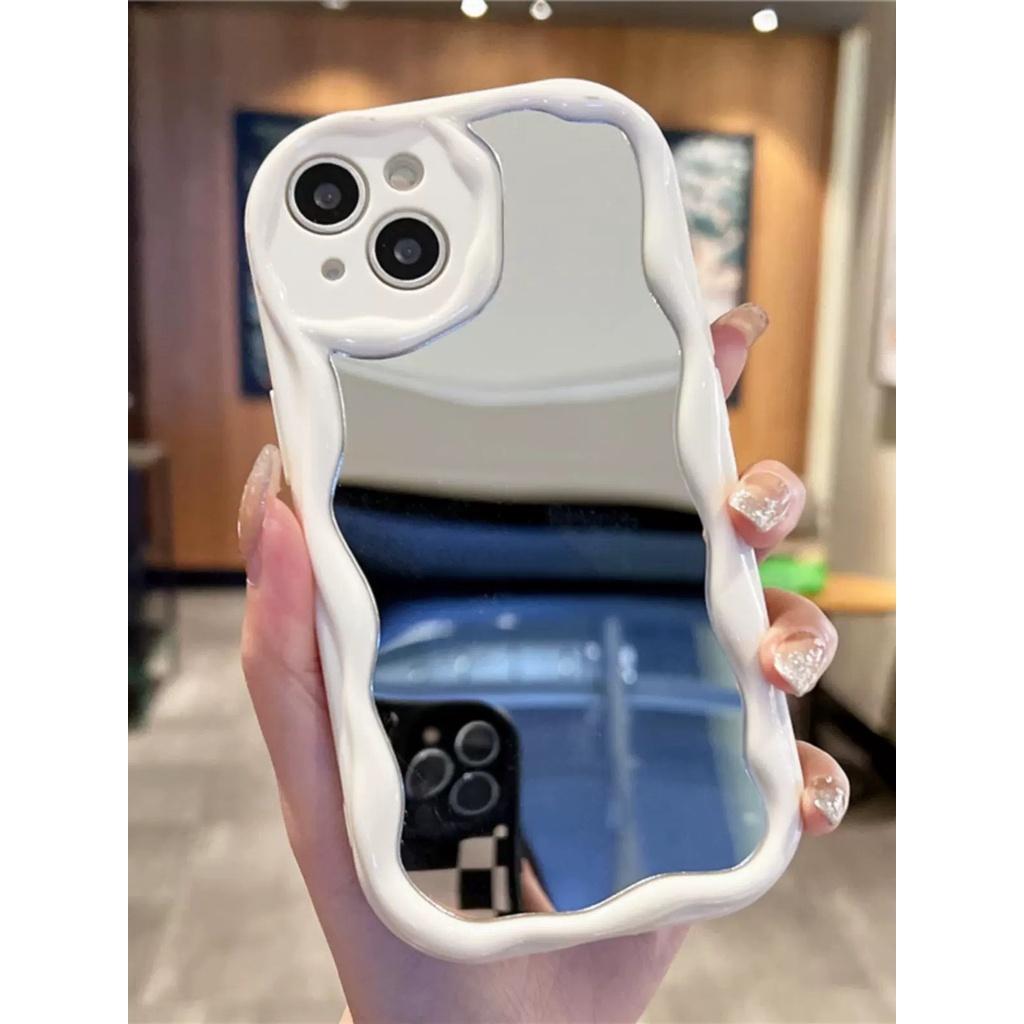 Make Up Mirror Phone Case for Xiaomi Redmi Note 14 13 12 11 Pro Plus 4G 5G 12S 11S 10S 10 9 9S 8 10C 10A Casing Cat Soft Cute
