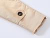 Girls' British Style Button Trench Coat with Detachable Hood - Waist-Defining, Solid Color, Mid-Length, Autumn Classic Fashion.