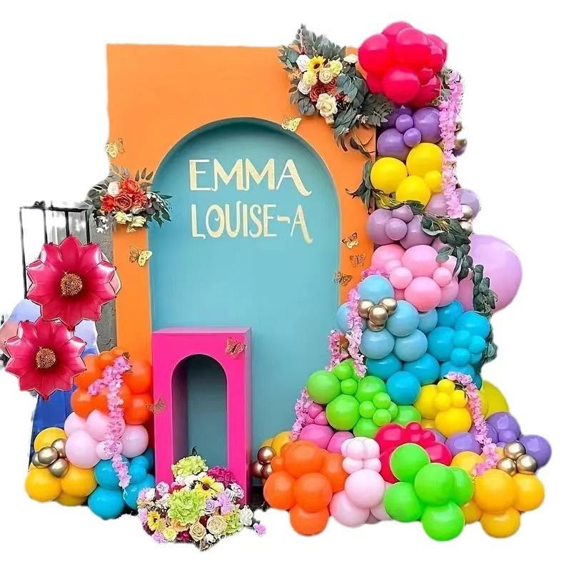 Summer Sunflower Aluminum Film Latex Balloon Set Festive Atmosphere Decoration Party Photo Scene Arrangement