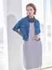 I Holic Cashmere Striped Maxi Round Dress