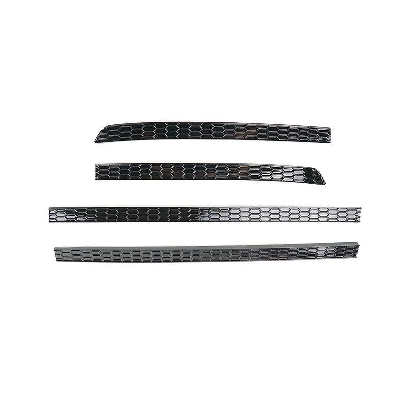 Black Car Accessories For VW Tiguan R-Line 2017 2018 2019 2020 2021 2022 2023 Exterior Rear Bumper Fog Light Lamp Cover Trim