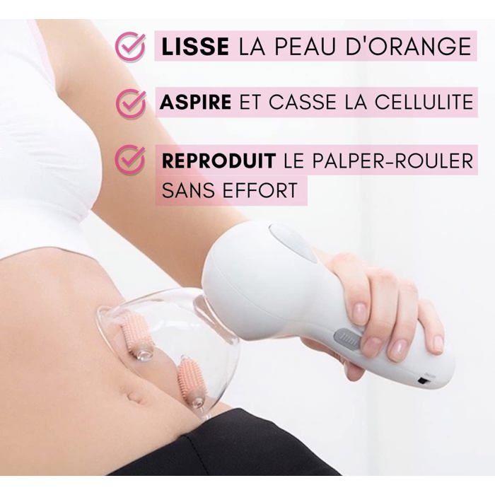 Anti-cellulite Vacuum Massager - CELLUSTOP - Palpate-Roll Vacuum - 2 Suction Cups - 800mAh Battery - USB Charging