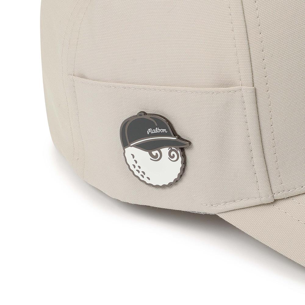 MALBON GOLF Side Panel Ball Marker Ball Cap Beige (Man)