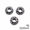 Bead Pendant Accesories Macroporous Big Hole Beads Loose Spacer Accessories Parts Metal Beads Accessories For Women