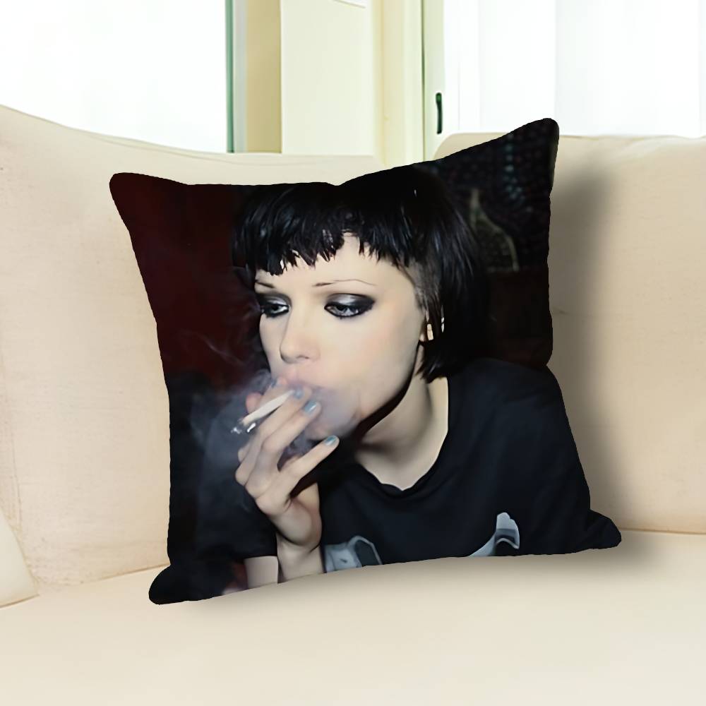 A-Alice G-Glass Singer Pillow Cases for Bedroom Living Room Sofa Home Decor Polyester Cushion Cover with Zipper