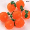 5PCS 3D Lifelike Fruit Miniature Resin Beads Fadeless Color for DIY Bracelet Necklace Jewelry Making Family Craft Activities