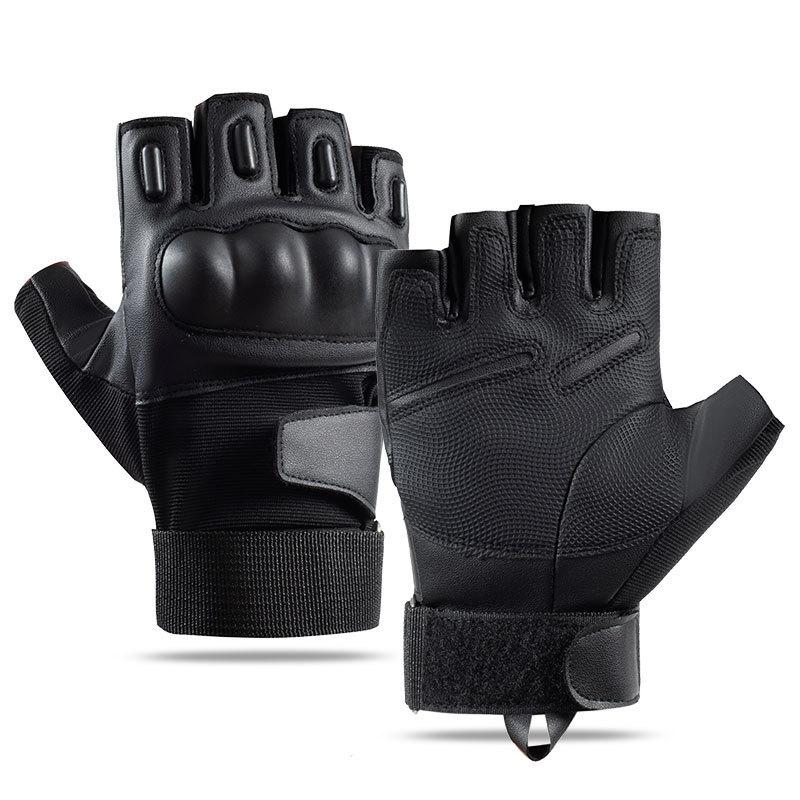 Half finger tactical gloves men's and women's autumn and winter fighting sports cycling fitness anti-cut outdoor non-slip field Korean version gloves