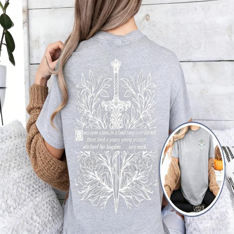 

Fireheart Bookish TShirt Aelin Galathynius Throne of Glass Merch Nostalgia Printed Tshirt Tops Unisex Tops Tee Shirt Short S