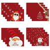 1PC Christmas Decorative Kitchen Placemat Tree Santa Snowman Coaster Dining Table Mats Linen Pad Bowl Cup Mat Xmas Home Decor