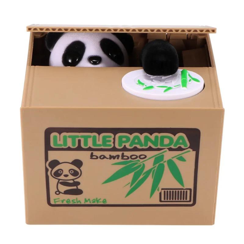 

Cartoon Panda Stealing Coins Fun Piggy Bank Stealing Coins Cat Piggy Bank Electric Piggy Bank Children s Toy Gift