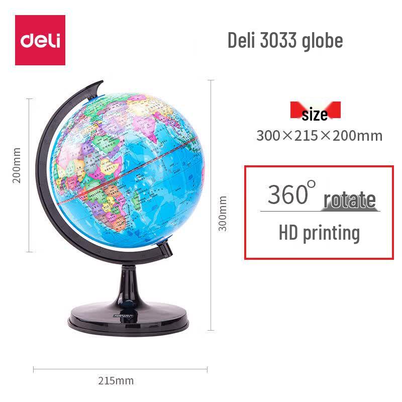 Deli 3033 20cm Educational Globe