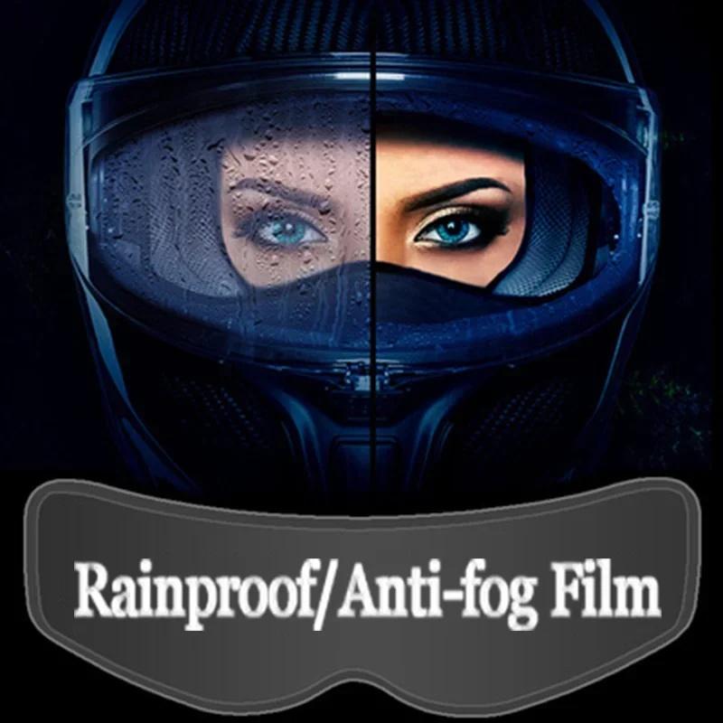 1/2pc Moto Helmet Anti-fog Film Rainproof Visor Helmet Membrane Universal Motorcycle Electric Helmet Waterproof Anti-fog GogglesSpeed Sensors 6