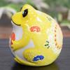 Waza no Kura Lucky Charm Frog Kutani Lucky Frog with Mount Fuji Auspicious Feng Shui Made in Birthday 60th 70th 77th 80th 88th Birthday Gift Figurine,
