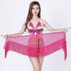 Sequins Tassel Triangle Hip Scarf Glitter Fringe Triangle Waist Wrap Scarf  Women Outfit