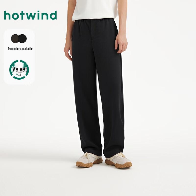 Men s 2025 Winter Micro-Velvet Straight-Leg Casual Pants XL