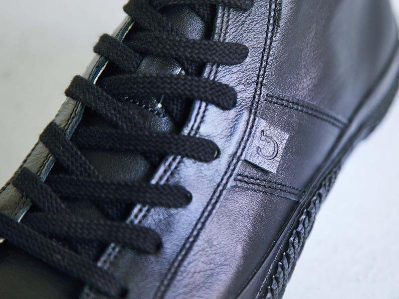 Spingle Handmade Kangaroo Leather Sneakers Spm-443 Black