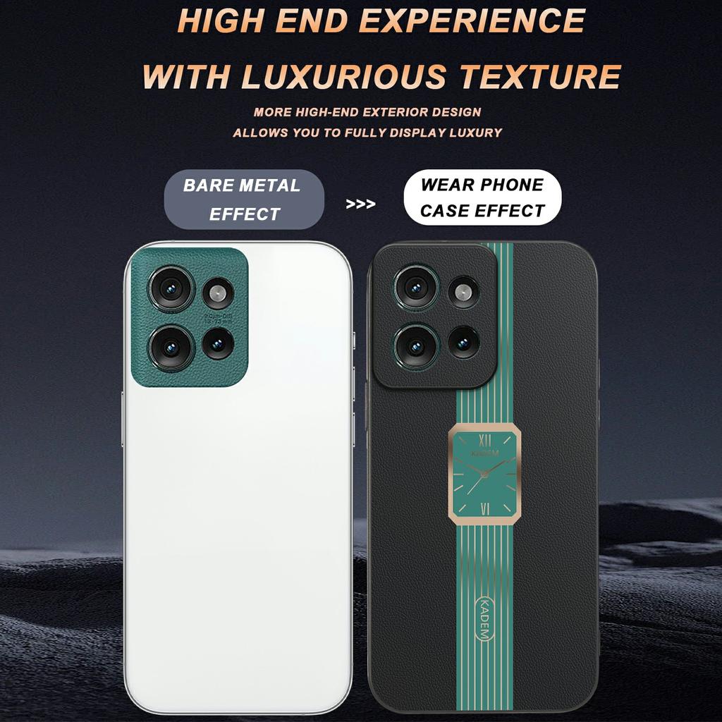 For Motorola Edge 50 5G Case Leather+TPU+Acrylic Anti-Scratch Phone Cover