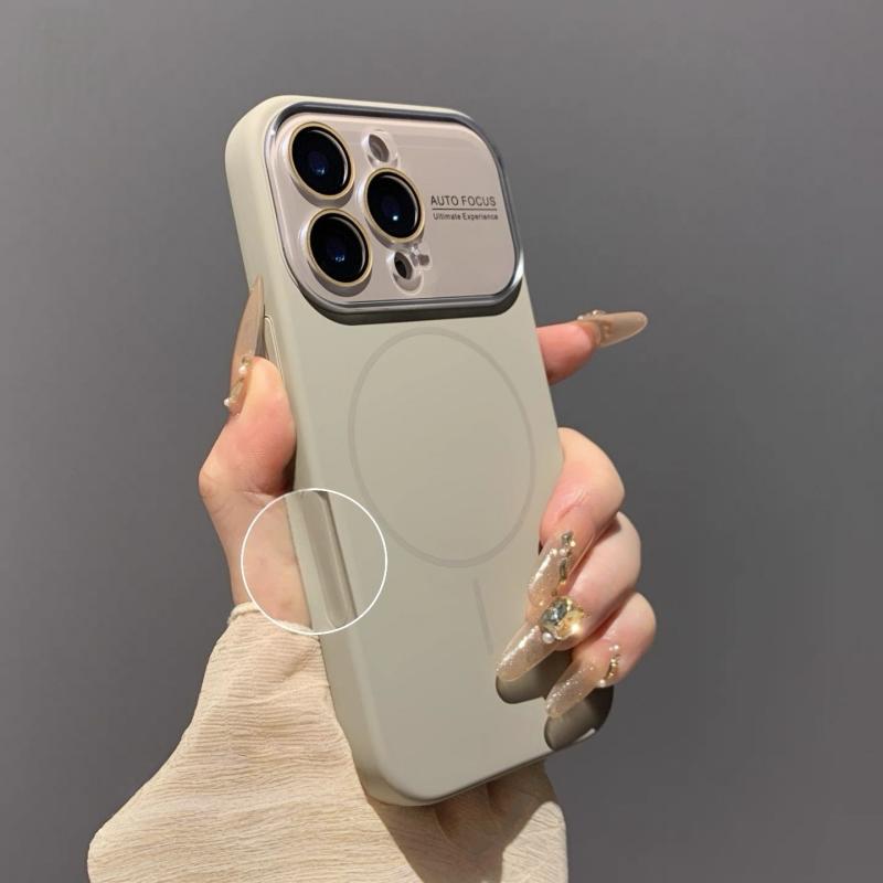 Soft Liquid Silicone Magnetic Case for iPhone 17 Air 16 15 14 13 17 Pro Max Original For Magsafe Glass Lens Protect Cover