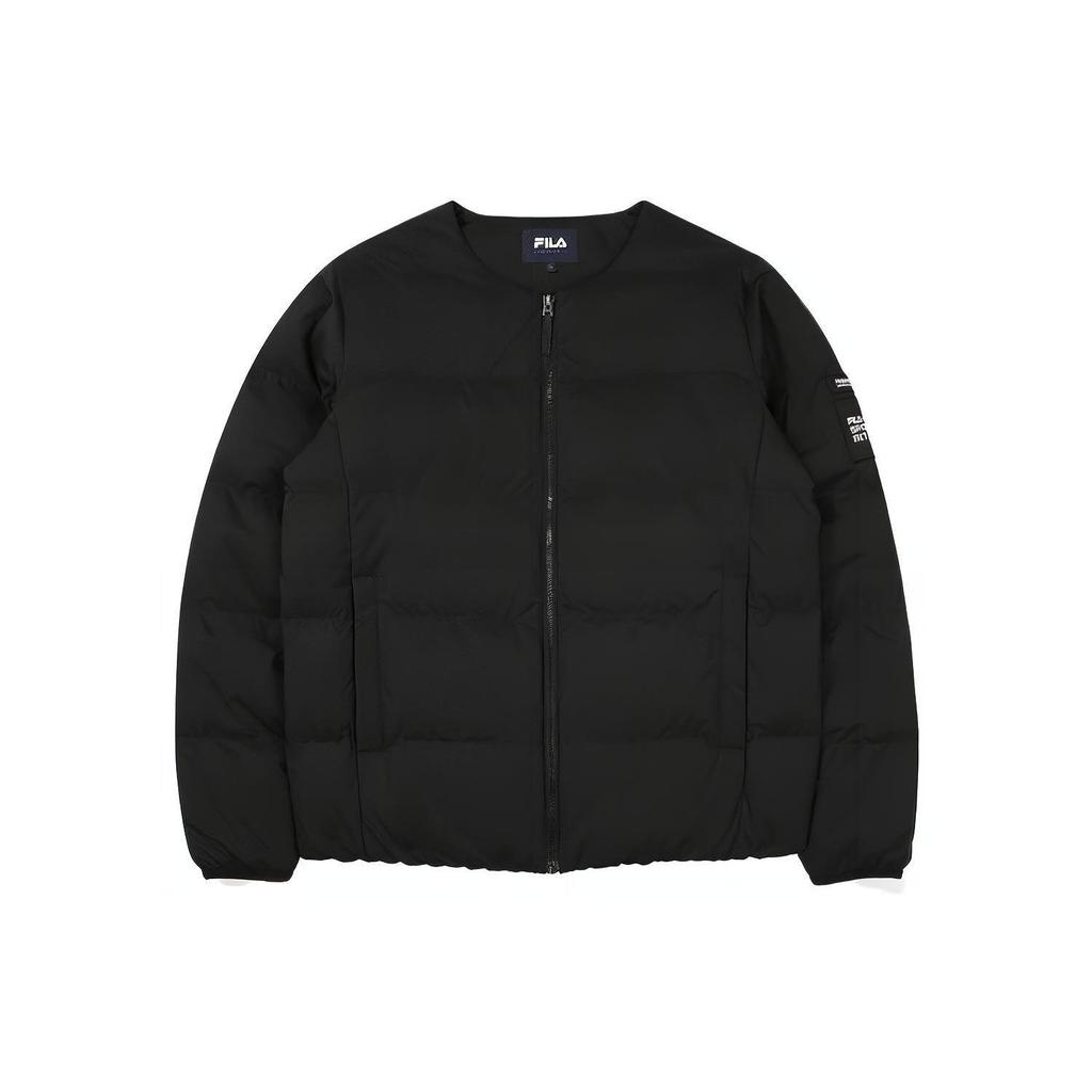 FILA Down Jackets Unisex Black Stand Collar Without Hood Moderate Other FS2DJF4134X-BLK