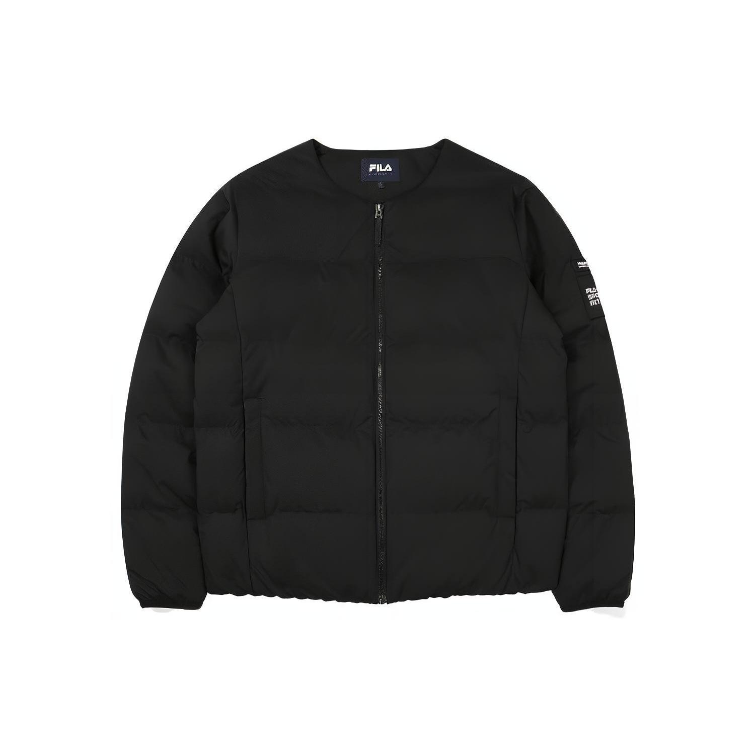 FILA Down Jackets Unisex Black Stand Collar Without Hood Moderate Other FS2DJF4134X-BLK 085
