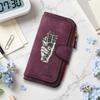 Vintage Mic Pattern Long Wallet Forever Engraved Purse for Daily Use