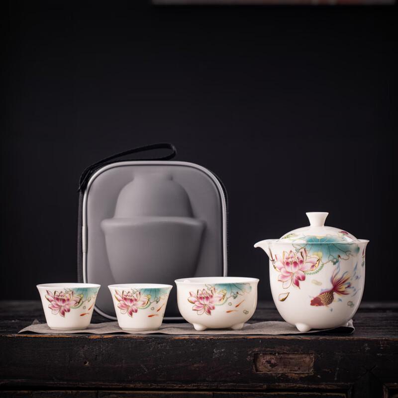 ZISIZ DongShengDa Portable Ceramic Travel Tea Set