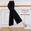 Damen Übergröße Modern Dance Modal Weitbein-Hose für Frühling/Sommer - Locker, Klassischer Chinesischer Stil Übungskleidung