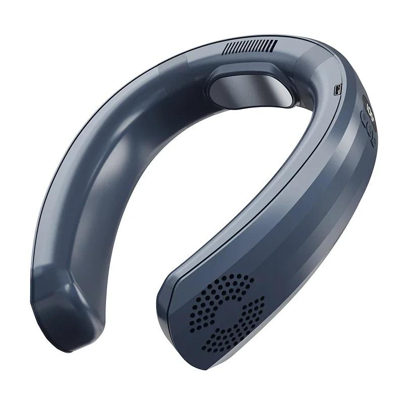 Neck Fan Portable Wireless Bladeless 3-Speed Silent 4000mAh USB Rechargeable Hands Free for Office Outdoor Travel
