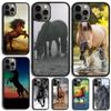 Domineering Cool Horse Phone Case For iPhone 17 Air 15 16e 14 13 Pro Max Coque 12 11 Pro Max PLUS Cover