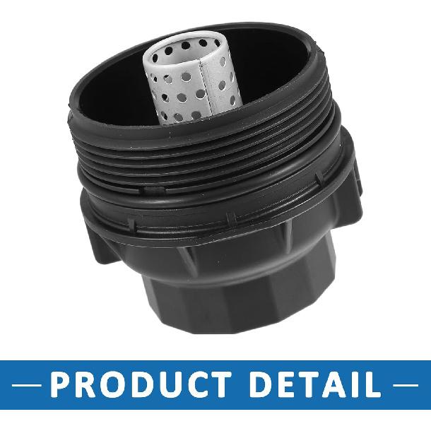 Auto Motorölfilterdeckel Ölablassschraube 15620-36020 mit O-Ring-Dichtung Ölfiltergehäusedeckel Baugruppe Teil für Toyota C-HR 2018-2019