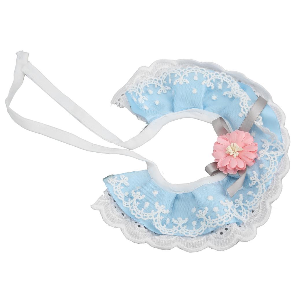 Cat Lace Scarf Breathable Soft and Comfortable Cute Lace Princess Pet Saliva Towel for Small Medium