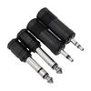 4PCS 3.5mm To 6.35mm Stereo Headphone Adaptor Connector Converter 6.3mm 1/4 Inch
