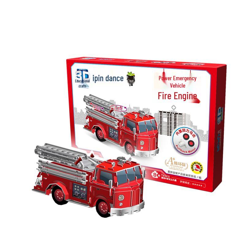 3D Emergency Fire Truck Craft Kit