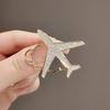 Rhinestone Airplane Cloud Brooches for Women Unisex Aircraft Pins Event Party Backpack Decoration Clothes Accessories