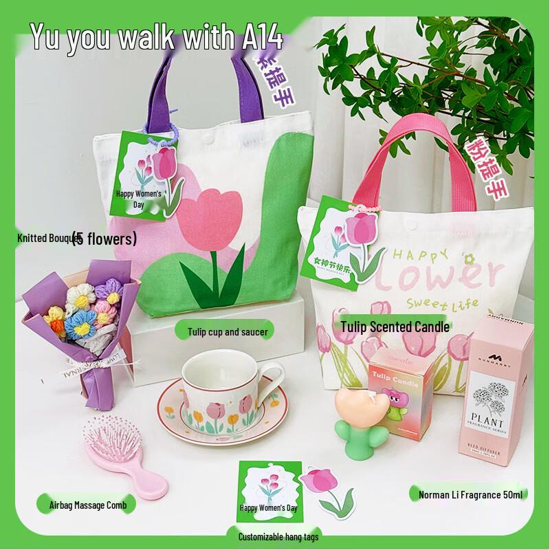 Elegant Tulip Floral & Relaxation Gift Set