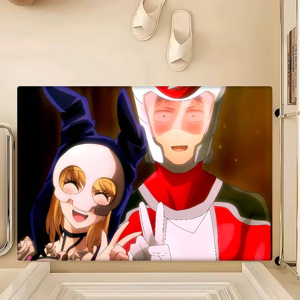 K-Koi W-Wa Sekai Seifuku No Ato Felpudo Rectangular Antideslizante para Hogar Suave Alfombrilla de Baño Puerta Delantera Interior Exterior Alfombrilla Decorativa para Hotel