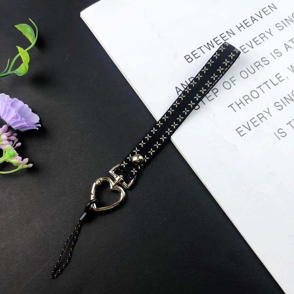 

Підвісна мотузка Ремінці для мобільних телефонів Короткий шнурок для телефону Брелок Ремінь Аксесуари для мобільних телефонів чорний