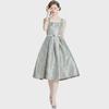 2024 Early Spring French Jacquard Dress: Retro Texture & Color