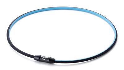 SPORTS Halskette SR140 NEXT CO Magnetische Halskette S140 Himmelblau x Schwarz L 51cm