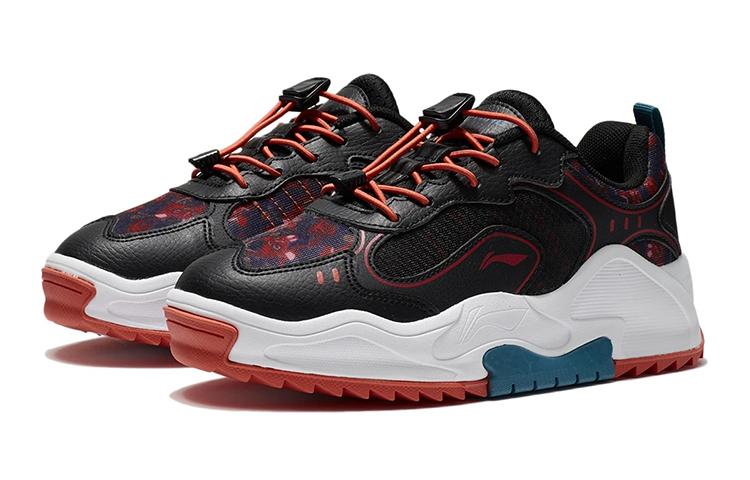 Li Ning YOUNG Slip Resistant Cushioning Abrasion Resistant Low Top Kids Lifestyle Shoes Teenagers YKCS024-7
